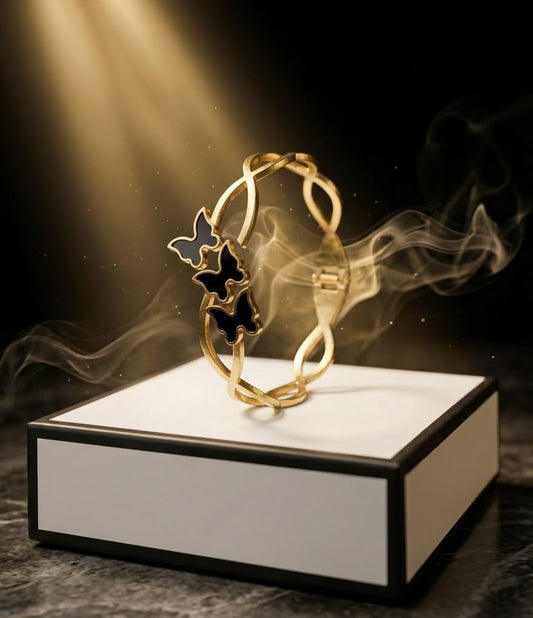Butterfly Infinity Gold Stainless Steel Bracelet for Women | Luxury Fashion Jewelry