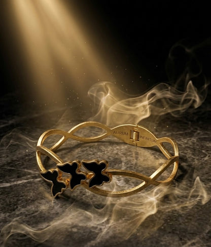 Butterfly Infinity Gold Stainless Steel Bracelet for Women | Luxury Fashion Jewelry
